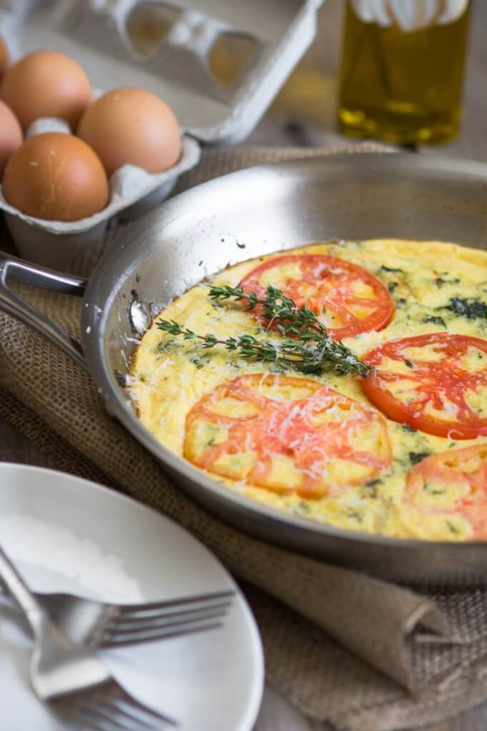 Kale, fennel, and parmesan frittata. Frittata is an egg-based Italian dish that you can make with anything you have on hand. It is low-cost, easy and super-fast to put together and not to mention healthy and nutritious meal. Perfect for anytime of the day.