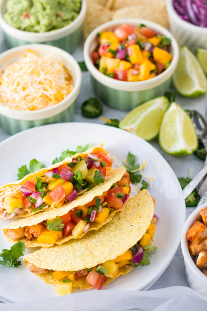 Mahi-mahi fish tacos with mango salsa | The Pure Taste