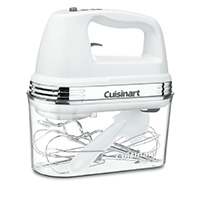 Cuisinart HM-90S Power Advantage Plus 9-Speed Handheld Mixer with Storage Case, White