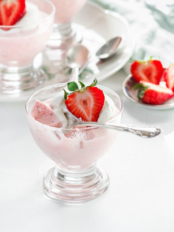 This simple strawberry mousse is a regular dessert I make during the strawberry season. Its delicate and fragrant taste combined with the soft and airy texture will make you fall in love with this strawberry dessert.