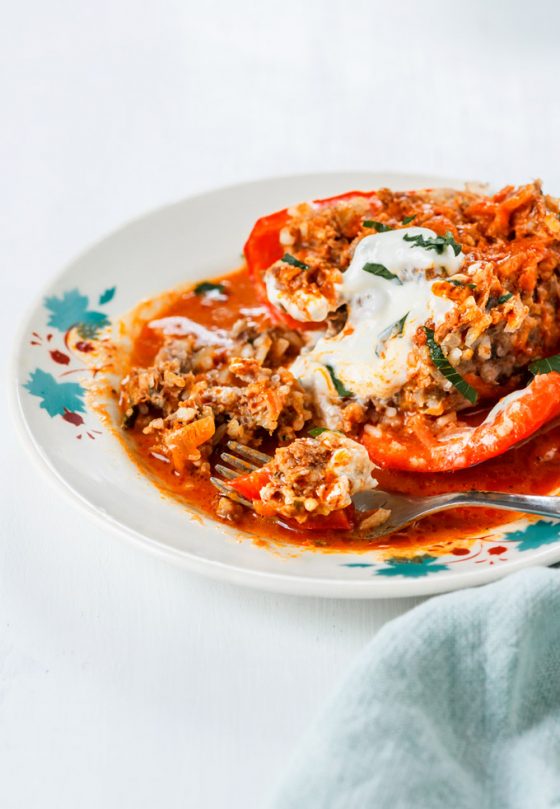 Ukrainian all Beef Stuffed Peppers Recipe is a healthy and easy dinner to make. You only need 3o minutes for the prep. The oven does the rest. In about 1 hour 30 minutes you have delicious, healthy and nutritious dinner to satisfy you for the next couple of days!
