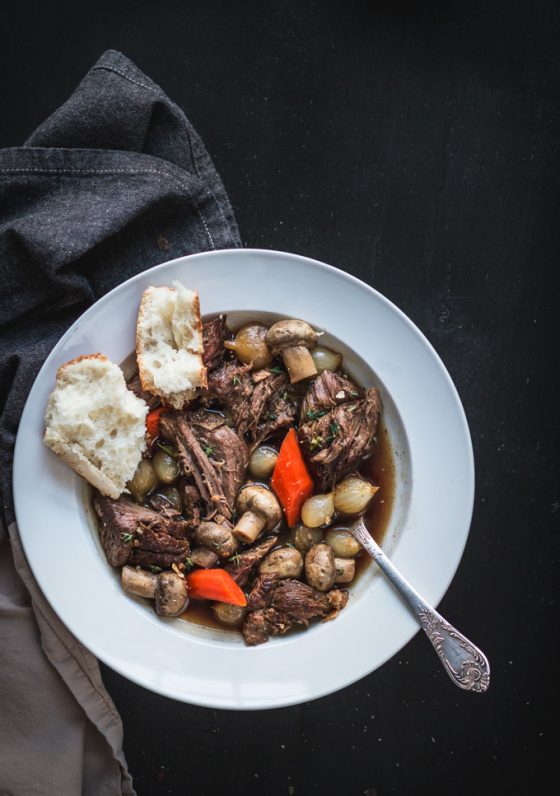 This Irish Guinness Beef Stew recipe is a simple and light dish to celebrate St. Patrick’s Day. I eliminated all unnecessary fat and other heavy stuff to make it a healthier dinner. Enjoy it with crusty bread to soak all the flavorful Guinness broth. #beef #stew #guinness #dinner #stpatricksday