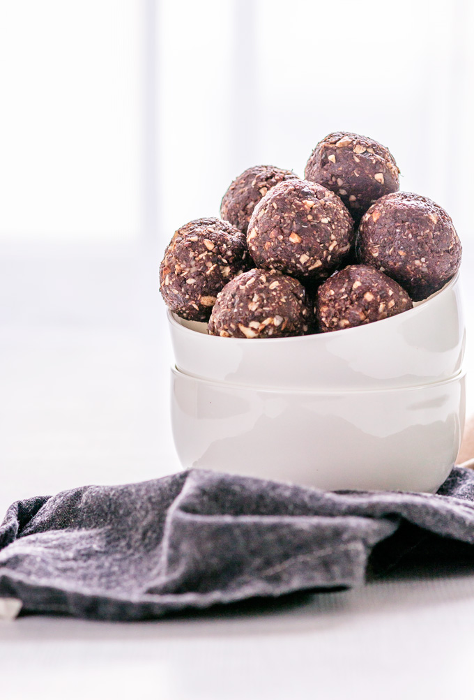 Chocolate Protein Balls, Vegan, gluten free