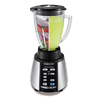 Oster Reverse Crush Counterforms Blender, with 6-Cup Glass Jar, 7-Speed Settings and Brushed Stainless Steel/Black Finish