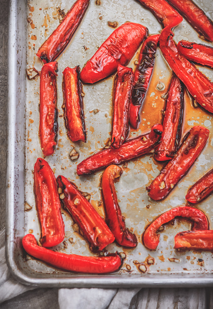 Oven roasted deals red peppers