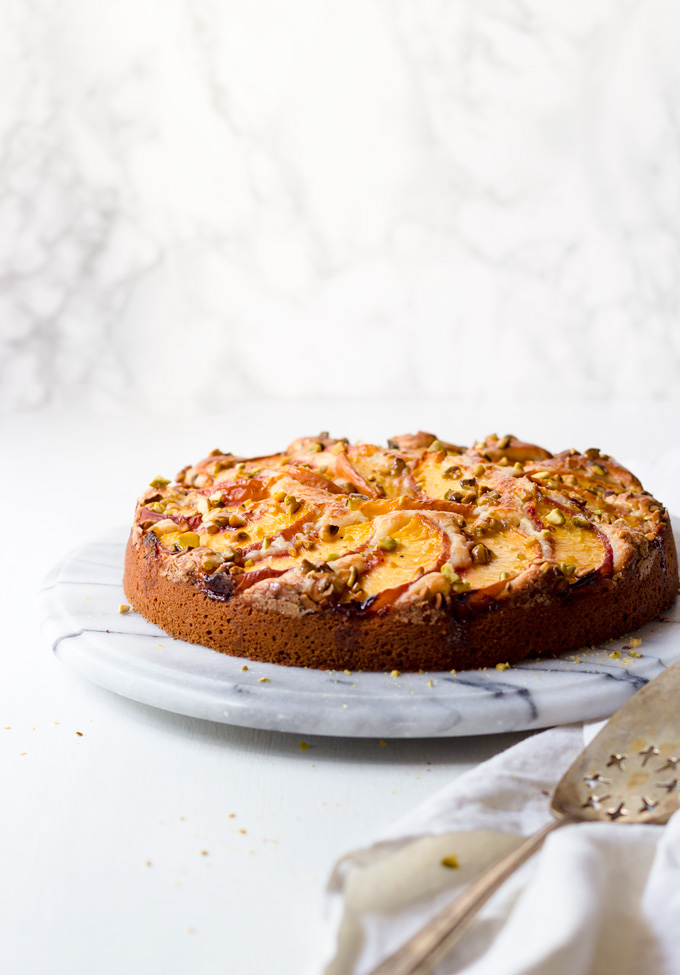 Fresh Peach Cake Recipe (Quick and Easy) The Pure Taste